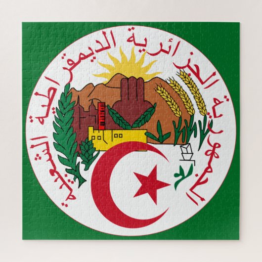 algerije emblem legpuzzel (Verticaal)