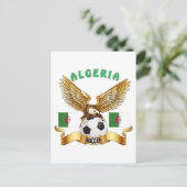 Algerije Football Design Briefkaart (Staand voorkant)