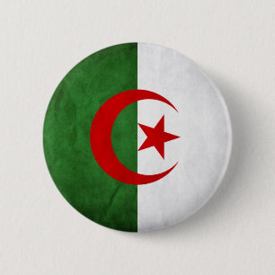 Algerije Grunge Vlag Ronde Button 5,7 Cm