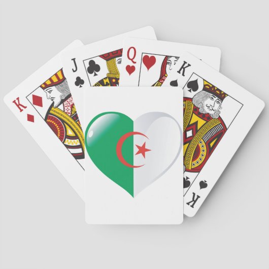 Algerije - hartspelkaarten pokerkaarten (Achterkant)