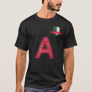 Algerije Human-Flag Group Letter A Algerije groen T-shirt