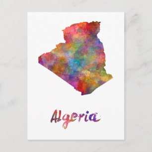 Algerije in waterverf 2 briefkaart