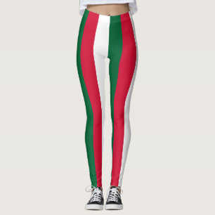 Algerije Nationale vlagkleuren Verticaal gestreept Leggings