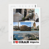 Algerije - Orano - I Love - Briefkaart (Voorkant / Achterkant)