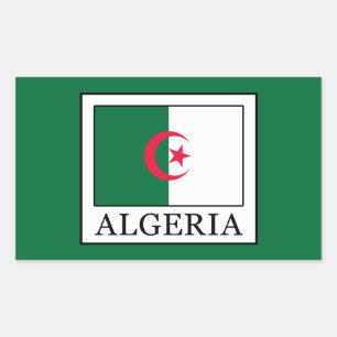 Algerije Rechthoekige Sticker