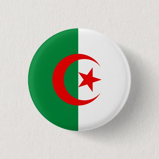 Algerije Ronde Button 3,2 Cm (Voorkant)