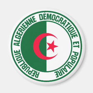 Algerije Round Emblem Magneet