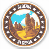 Algerije Sticker (Voorkant)