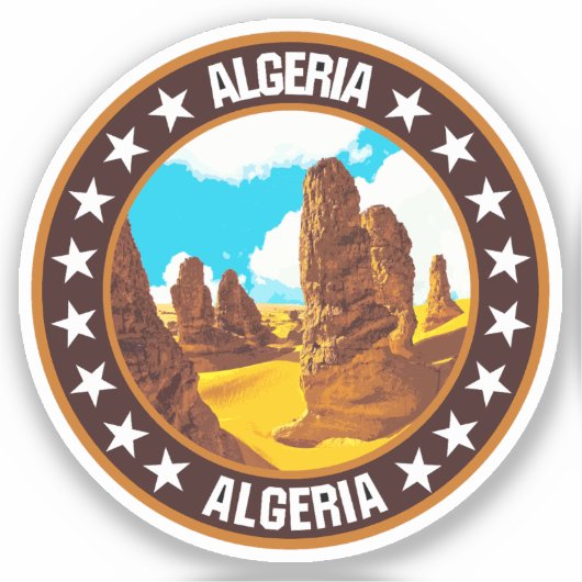 Algerije Sticker (Voorkant)