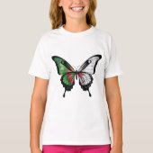 Algerije Swallowtail Vlinder Vlag Sticker T-shirt (Voorkant)