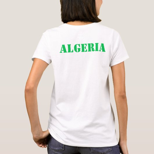 Algerije. T-shirt voor Algerijns en Palestijns (Achterkant)