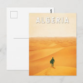 Algerije Travel Art Vintage Briefkaart (Voorkant / Achterkant)