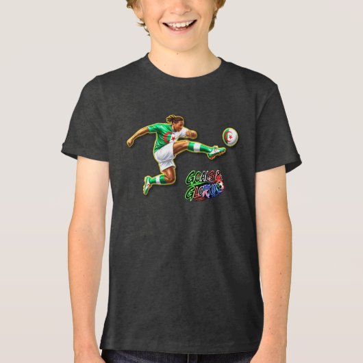 Algerije Tri-Blend Shirt (Voorkant)