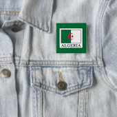 Algerije Vierkante Button 5,1 Cm (In situ)