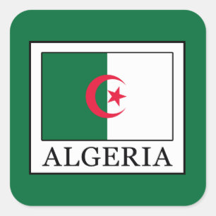 Algerije Vierkante Sticker