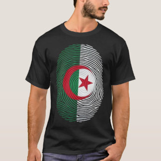 Algerije Vingerafdruk T-Shirt - Algerijnse Trots