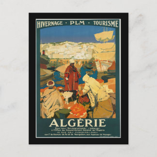 Algerije Vintage Travel Poster Briefkaart