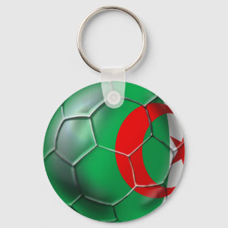 Algerije vlag Algerijnse voetbalspeler voor het vo Sleutelhanger