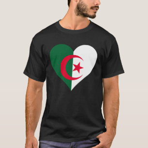 Algerije Vlag Hart Algerije Liefde Algerije T-shirt