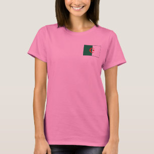 Algerije Vlag + Landkaart T-Shirt