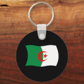 Algerije Vlag Sleutelhanger (Voorkant)