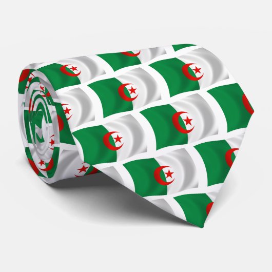 Algerije Vlag Stropdas (Opgerold)