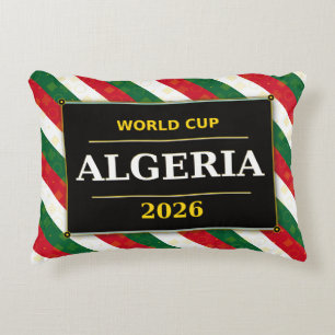 Algerije Voetbalfan 2026 met Stunning Patronen Accent Kussen