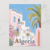 Algerije Waterverf Schilderij Reizen Briefkaart (Voorkant)