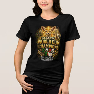Algerije WK 2026 Kampioenen Voetbal   Tri-Blend Shirt