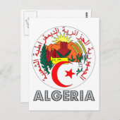 Algerijns Emblem Briefkaart (Voorkant / Achterkant)