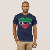 Algerijns hart, ik hou van Algerije T-shirt (Voorkant volledig)