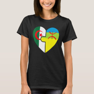 Algerijnse Amazigh wortels bijpassende vlag trots T-shirt