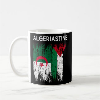 Algerijnse en Palestijnse vlag Algerije en Palesti Koffiemok