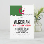 Algerijnse hoogstaande keuken | De vlag van de par Kaart (Staand voorkant)