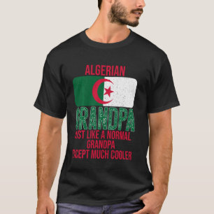 Algerijnse opa Algerije vlag voor vader S T-shirt