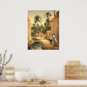 Algerijnse straatscène uit het oude Biskra Poster (Keuken)