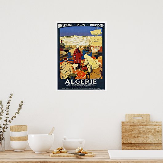 Algerijnse Vintage-reis Poster (Keuken)