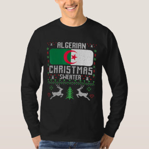 Algerijnse vlag Algerijnse kerstkeuter T-shirt