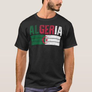 Algerijnse vlag Algerijnse Mannen vrouwen Kinder T-shirt