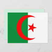algerijnse vlag briefkaart (Voorkant / Achterkant)