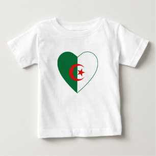 Algerijnse vlag Heart T-Shirt