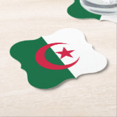 Algerijnse vlag kartonnen onderzetters (Gekanteld)