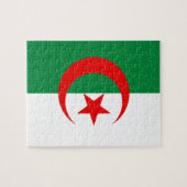 Algerijnse vlag legpuzzel (Horizontaal)