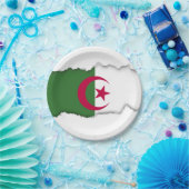 Algerijnse vlag papieren bordje (Feest)