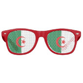 Algerijnse vlag retro zonnebril (Voorkant)