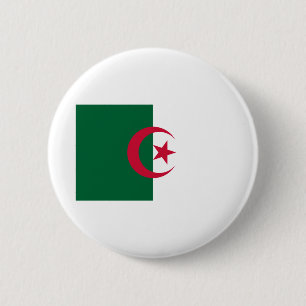 Algerijnse vlag ronde button 5,7 cm