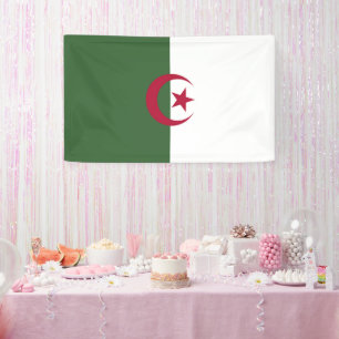 Algerijnse vlag spandoek
