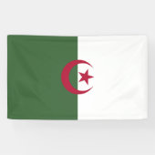Algerijnse vlag spandoek (Horizontaal)