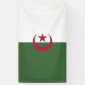 Algerijnse vlag spandoek (Verticaal)