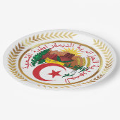 Algerijnse wapenstilstand papieren bordje (Gekanteld)